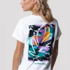 Abstract Flower T-shirt | Standard white