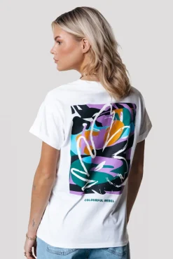 Abstract Flower T-shirt | Standard white
