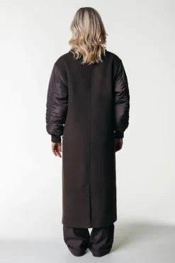Ada Wool Long Coat | Cacao