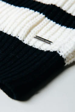 Alba Stripe Knit | Black/white