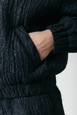 Bente Zebra Jacquard Jacket | Black