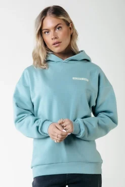 Box Logo Hoodie | Mineral blue