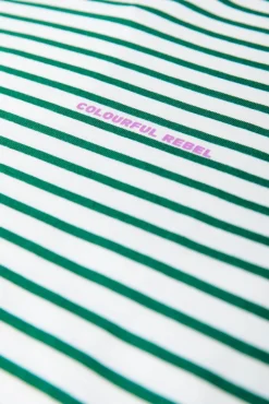 Colourful Rebel Logo Stripe Longsleeve | Off white
