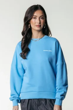Colourful Rebel Logo Sweat | Mist Blue