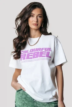 Colourful Rebel Puff Logo T-shirt | Standard white