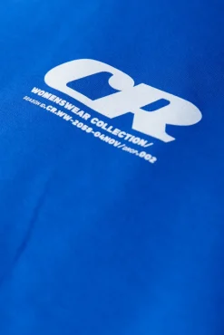 Colourful Rebel Sleeve Logo Hoodie | Deep blue