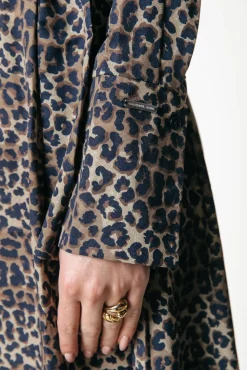 Desiree Leopard Dress | Warm Brown