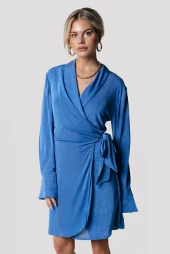 Dorin Uni Wrap Dress | Vallarta Blue