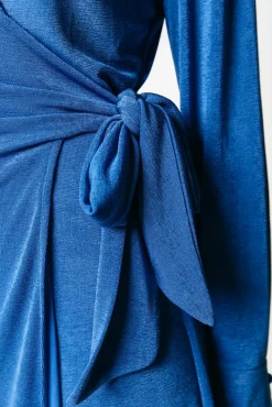 Dorin Uni Wrap Dress | Vallarta Blue