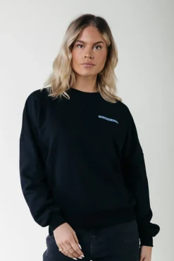 Faded Flower Sweat | Black