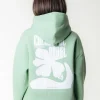 Flower Hoodie | Soft Green