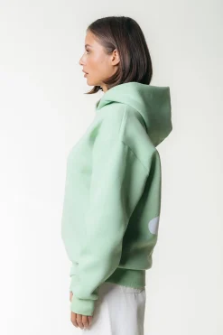 Flower Hoodie | Soft Green