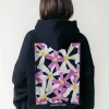 Flower Square Hoodie | Black