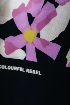 Flower Square Hoodie | Black