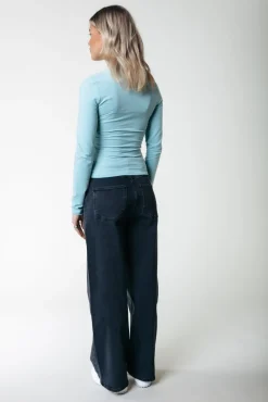 Gaias High Rise Denim | Dark grey denim
