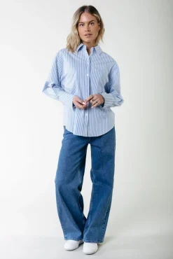 Gaias High Rise Denim | Mid blue denim