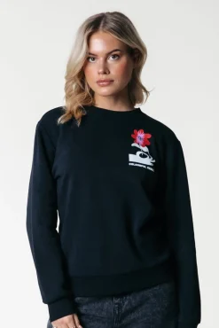 Hand Flower Sweat | Black