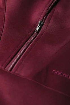Ilena Zipped Sweat | Port Red