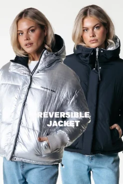 Isado Reversible Puffer Jacket | Black