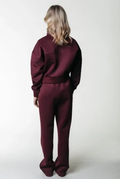 Jiby Pintuck Pants | Port Red