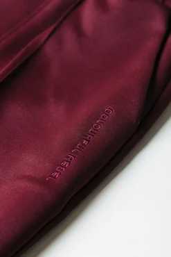 Jiby Pintuck Pants | Port Red