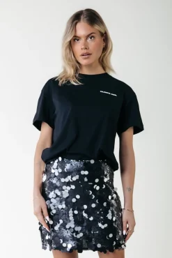 Jilly Sequins Skirt | Silver grey