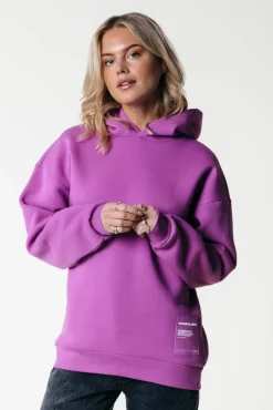 Label Hoodie | Violet Pink