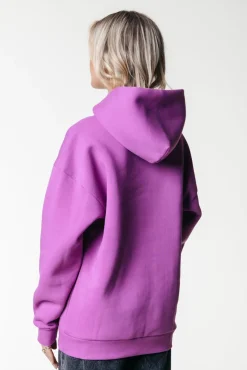Label Hoodie | Violet Pink