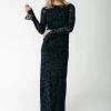 Maude Leopard Maxi Dress | Black