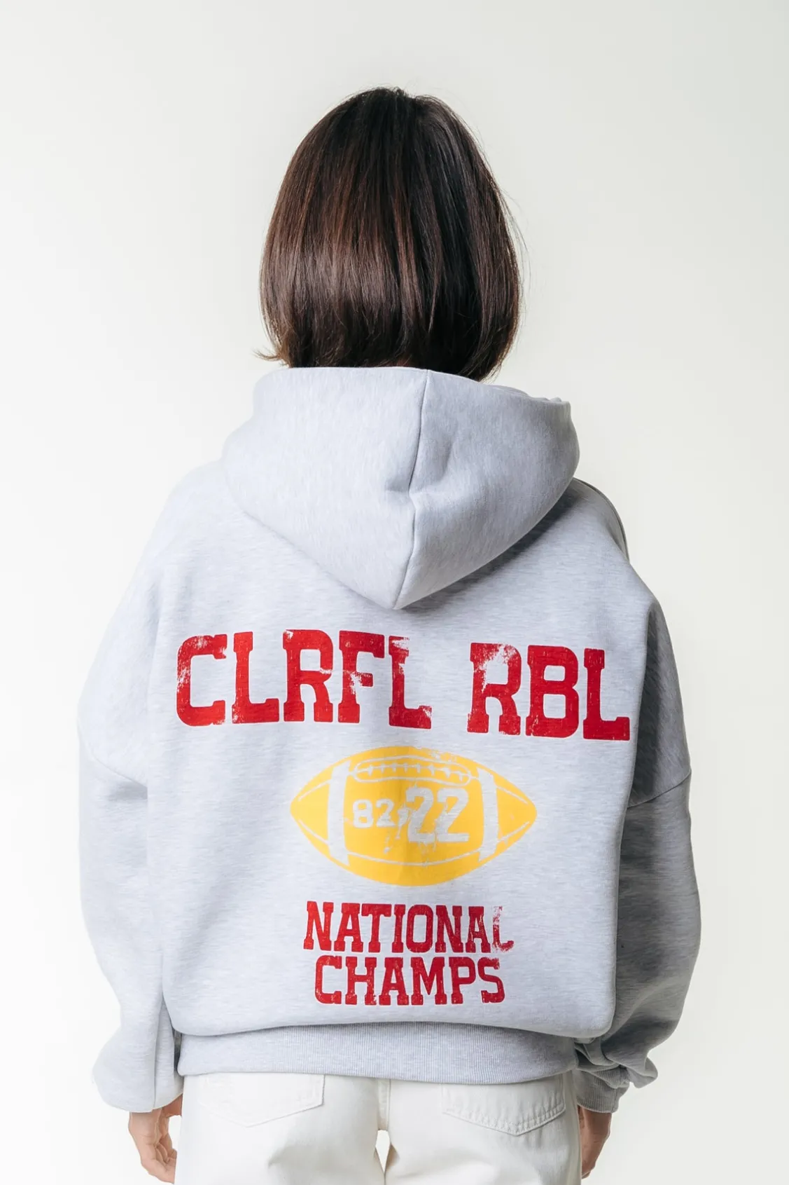 National Champs Hoodie | Light grey melange
