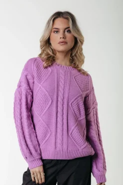 Olivia Knit | Violet Pink
