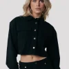 Olle Corduroy Blouse | Black