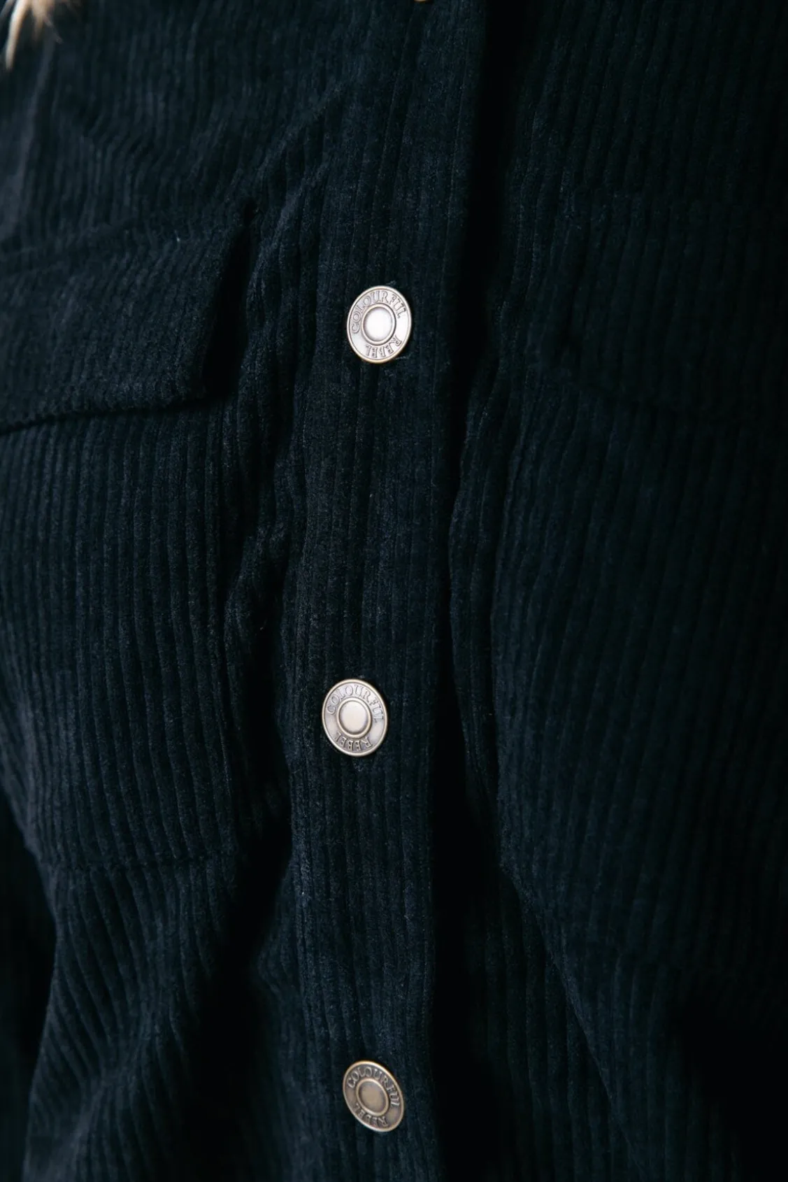 Olle Corduroy Blouse | Black