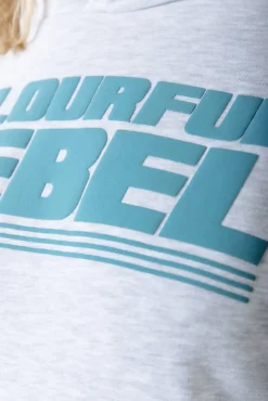 Puff Logo Hoodie | Light grey melange