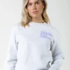 Puff Logo Sweat | Light grey melange