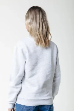 Puff Logo Sweat | Light grey melange