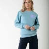 Puff Logo Sweat | Mineral blue