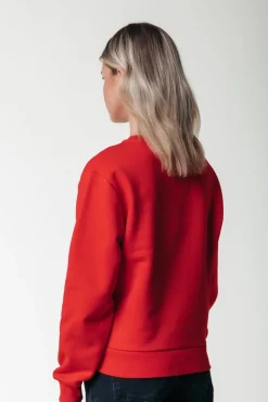 Puff Logo Sweat | Scarlet Red