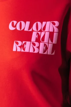Puff Logo Sweat | Scarlet Red