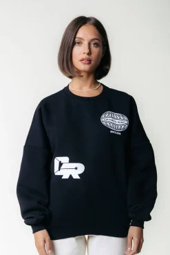 Racer Logo Sweat | Black