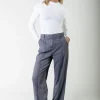 Rus Straight Pants | Dark grey