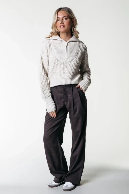 Rus Straight Pants | Dark brown