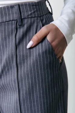Rus Straight Pants | Dark grey