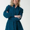 Sacha Floral Ruffle Dress | Deep Teal