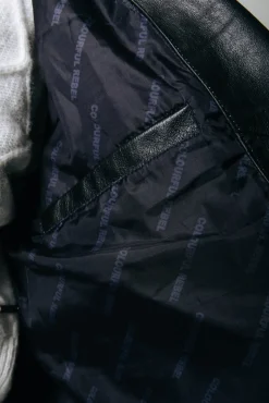 Saige Leather Biker Jacket | Black