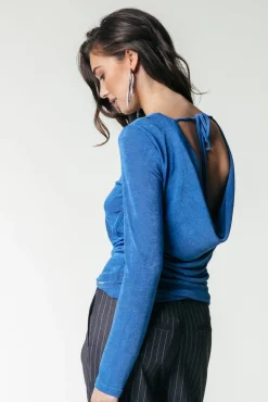 Savannah Waterfall Back Longsleeve | Vallarta Blue