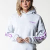 Sleeve Logo Hoodie | Light grey melange