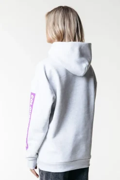 Sleeve Logo Hoodie | Light grey melange