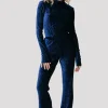 Structure Velvet Flare | Peacoat Blue