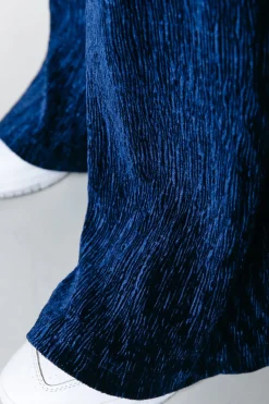 Structure Velvet Flare | Peacoat Blue